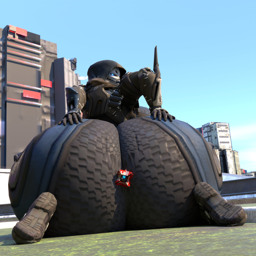 big_ass bodysuit bubble_butt bungie destiny_(game) elsie_bray exo exo_stranger female gigantic_ass hands_on_ass huge_ass looking_back object_between_ass presenting_hindquarters qzk_forte solo tagme tight_clothing wide_ass