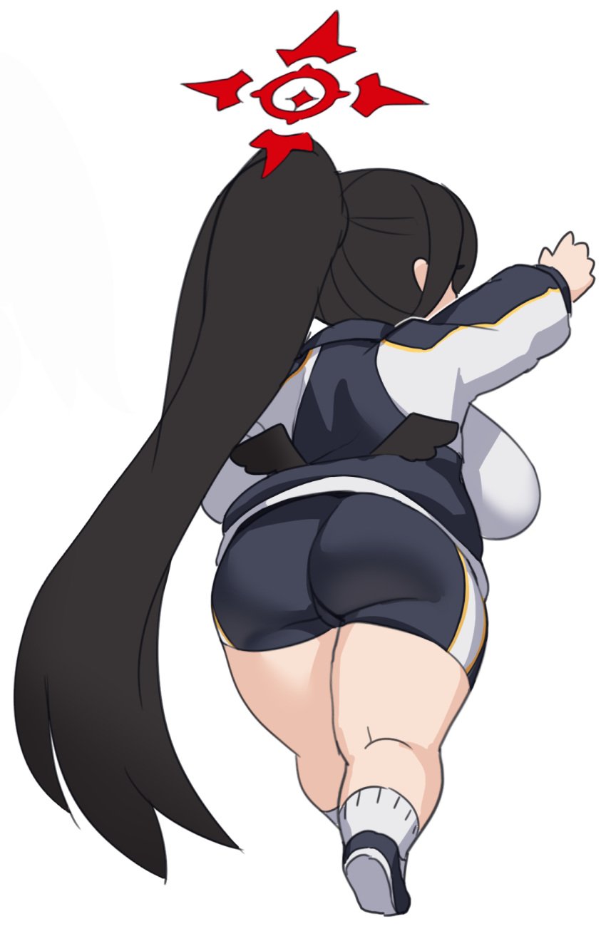 blue_archive chibi gya_rb hasumi_(blue_archive) hasumi_(gym_uniform)_(blue_archive) huge_ass justice_task_force_(blue_archive) large_breasts tagme trinity_general_school_student