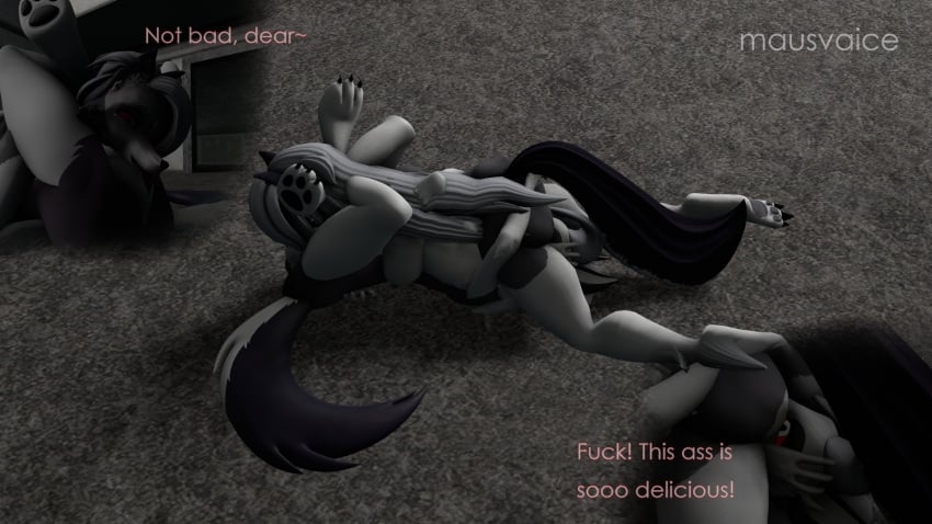 3d_(artwork) 69_position aeridiccore anal anthro anus ass bodily_fluids breasts canid canid_demon canine carbiid3 cunnilingus demon digital_media_(artwork) duo ear_piercing female female/female female_penetrated fur genitals hair hand_on_butt hellhound helluva_boss hi_res leg_wrap loona_(carbiid3) loona_(helluva_boss) lying mammal mausvaice nipples nude on_back oral penetration piercing pussy red_sclera rimming sex smile source_filmmaker text tongue tongue_out vaginal_penetration white_body white_fur yuri