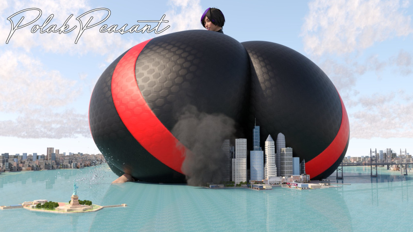 1girls 3d ass_bigger_than_body ass_bigger_than_building ass_bigger_than_city ass_bigger_than_head ass_bigger_than_torso big_hero_6 city city_destruction colossal_ass destruction female giant_ass giantess gogo_tomago huge_ass hyper hyper_ass marvel marvel_comics massive_ass polakpeasant