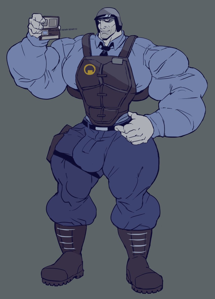 bara benrey big_muscles bulge flaccid fully_clothed half-life_vr_but_the_ai_is_self-aware human male male_only muscles muscular passport remert solo solo_male tight_clothing