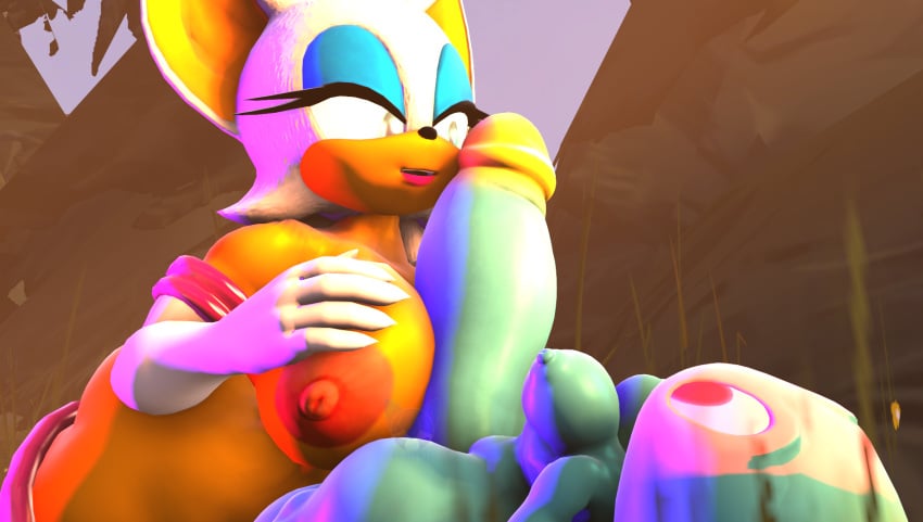 3d 3d_(artwork) 3d_model anthro areola ashley432 balls bat big_balls big_breasts big_penis blush bodily_fluids breast_play breasts chao_(sonic) clothing cum digital_media_(artwork) duo erection female footwear futanari genital_fluids genitals gloves gynomorph gynomorph/female handwear hi_res huge_cock humanoid_genitalia humanoid_penis intersex intersex/female legwear lipstick makeup mammal mobian mobian_(species) mobian_bat nipples nude open_mouth paizuri penis rouge_the_bat sega sex shoes sonic_(series) sonic_adventure_2 sonic_the_hedgehog_(series) source_filmmaker thick_thighs titfuck titjob watermark