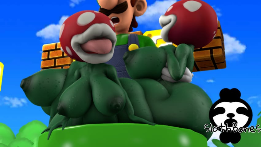 1boy 3d 3girls 4k big_ass big_breasts bubble_ass bulge female grabbing hidden_face highres human_on_plantie luigi male mario_(series) multiple_girls nude orgy penetration pipes piranha_plant plantie question_mark reverse_rape satisfied_look sfm shortstack sloth_bones(artist) source_filmmaker super_mario_bros. thick_thighs tongue_out tummy_bulge