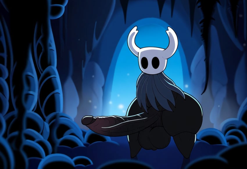 ai_generated anthro arthropod balls big_balls big_penis clothing erection foreskin genitals glans hellsonger hellsonger_hollow_knight_ai_art hi_res hollow_knight huge_balls huge_cock humanoid_genitalia humanoid_penis hyper hyper_genitalia hyper_penis insects long_penis male penis protagonist_(hollow_knight) retracted_foreskin small_but_hung solo team_cherry thick_penis vein veiny_penis vessel_(species)