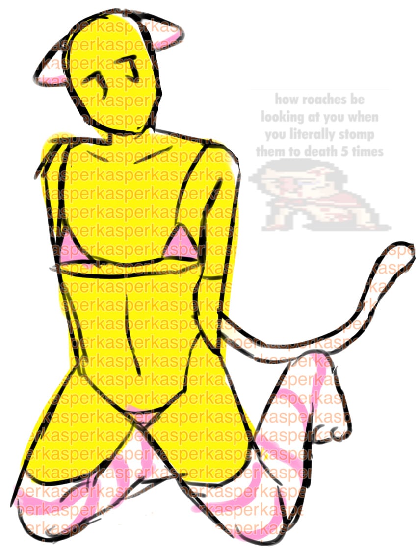 bikini cat_ears cat_tail character feminine_male male male_only not_my_art roblox roblox_avatar robloxian thighhighs white_background