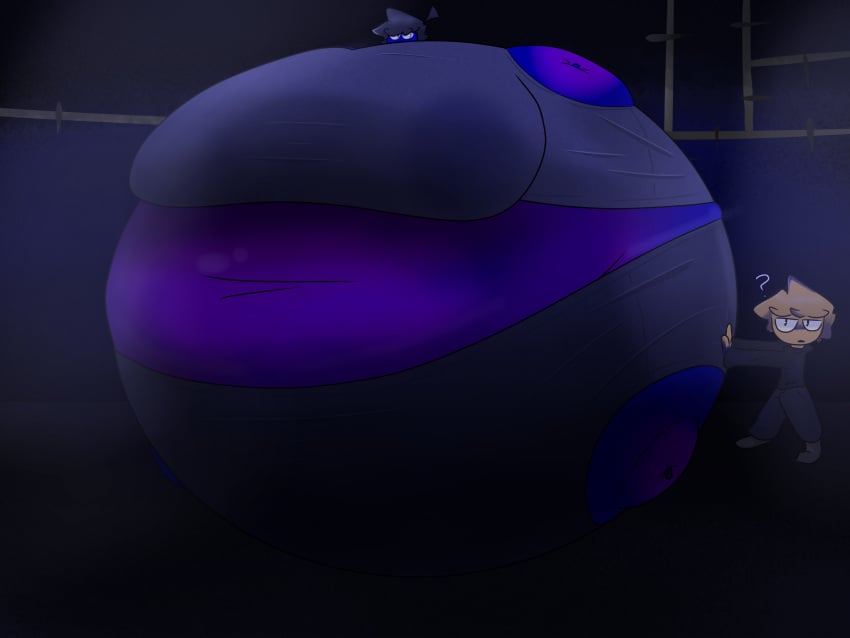 big_breasts blue_skin blueberry_inflation breasts female huge_breasts inflation manepic22254 spherical_inflation sunken_head sunken_limbs tagme thick_thighs wide_hips