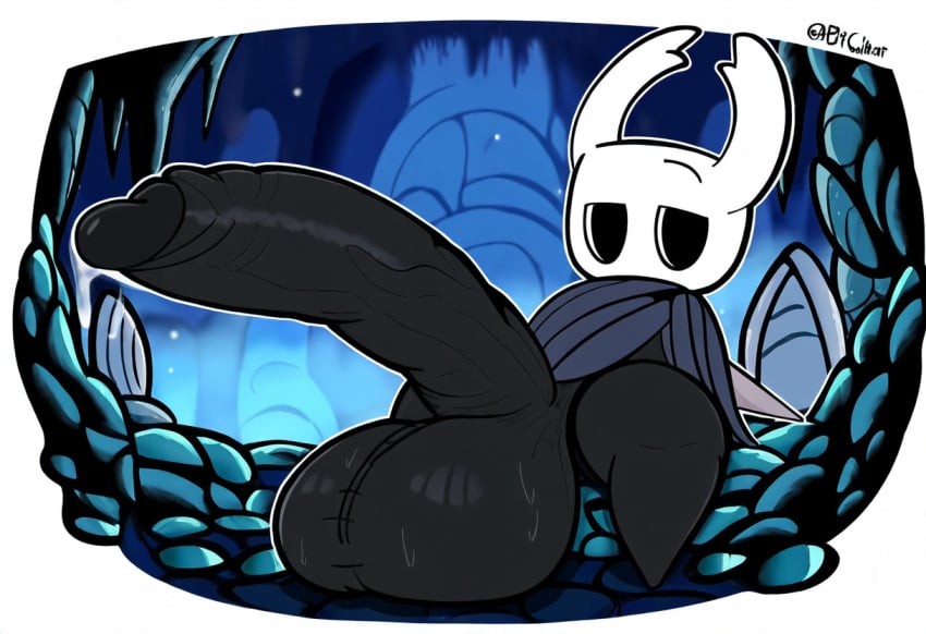absurd_res ai_generated anthro arthropod ass balls big_balls big_penis black_body bodily_fluids clothing erection fecharis foreskin genitals glans hellsonger hi_res hollow_knight huge_balls huge_cock humanoid_genitalia humanoid_penis hyper hyper_balls hyper_genitalia hyper_penis insects long_penis looking_at_viewer male penis presenting protagonist_(hollow_knight) retracted_foreskin small_but_hung solo sweat sweaty_balls sweaty_genitalia sweaty_penis team_cherry thick_penis thick_thighs vein veiny_penis vessel_(species)