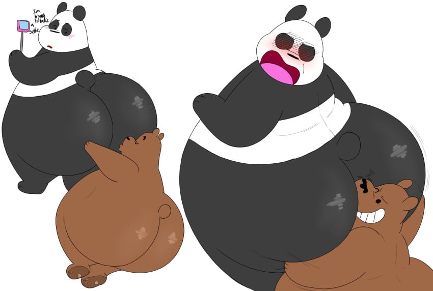 2019 2boys ass ass_sniffing bear blush bubble_ass bubble_butt butt_sniffing cartoon_network giant_panda grizzly_(wbb) grizzly_bear high_resolution highres huge_ass huge_butt kissing_ass kissing_butt looking_back looking_down mammal megacoolbear_(artist) open_mouth panda_(wbb) selfie selfie_stick smile thick_ass ursid ursine we_bare_bears wide_hips yaoi