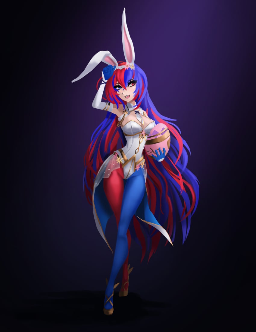 alear_(female)_(fire_emblem) alear_(fire_emblem) alternate_costume breasts bunny_ears bunny_girl bunnysuit female female_only fire_emblem fire_emblem_engage fraudulenttaco solo