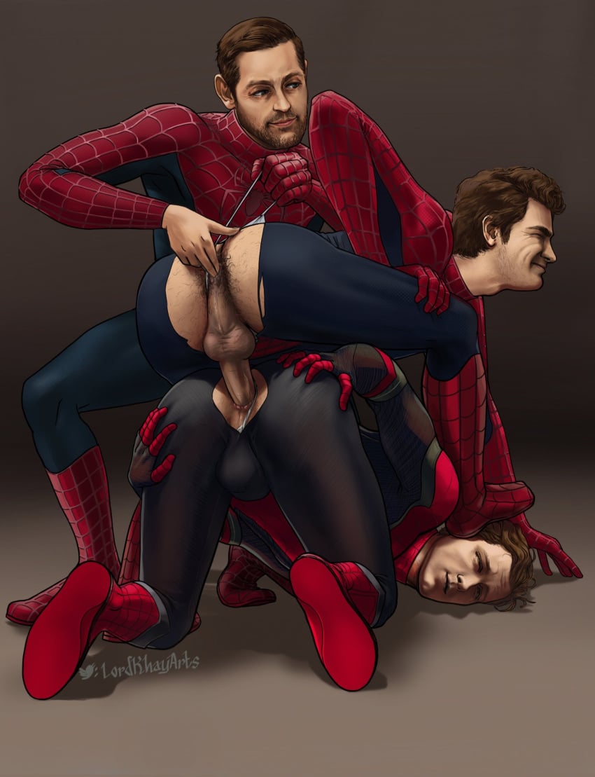 actor anal anal_fingering anal_sex andrew_garfield ass bodysuit butt celebrity fingering fingering_male gay gay_sex human human_only in_character light-skinned_male light_skin lordkhayarts male male_only male_penetrated marvel marvel_cinematic_universe muscular muscular_male penis_in_ass peter_parker pleasure_face ripped_clothing ripped_pants spider-man spider-man:_no_way_home spider-man_(2002) spider-man_(series) spider-man_(tom_holland) threesome tobey_maguire tom_holland torn_bodysuit yaoi