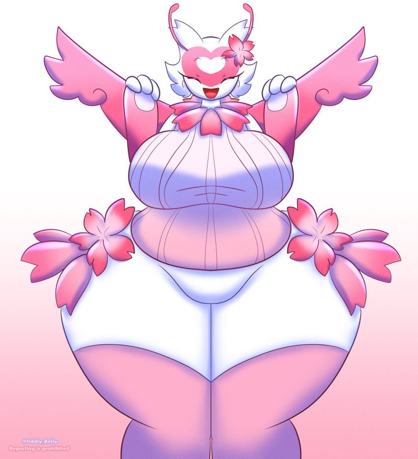 big_breasts breasts female huge_breasts latias no_humans oddly_bally pokemon pokemon_(species) thick_thighs wide_hips