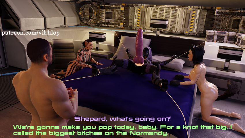 1boy 1futa 2girls 3d alien alien_futanari alien_genitalia alien_humanoid big_penis blender bondage canine_penis clothed_futanari clothed_futanari_nude_female clothed_futanari_nude_male cock_ring comic comic_page commander_shepard dialogue english english_text female futanari futasub giant_penis glowing_cock_ring huge_cock human jack_(mass_effect) john_shepard male maleshep mass_effect mass_effect_2 mass_effect_3 miranda_lawson multiple_girls no_nut_november nude_female nude_male orgasm_denial penis penis_enlargement penis_growth puppyplay quarian tali'zorah_nar_rayya tattoos text tied_to_bed tied_up vikhlop watermark