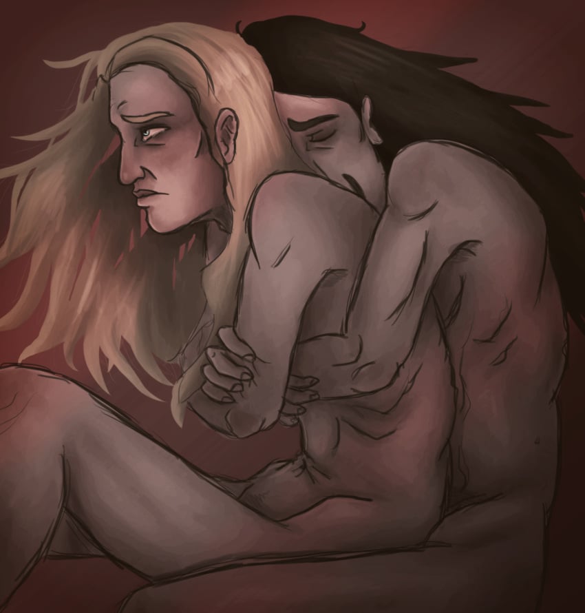 2boys galdasupa94 male/male male_only metalocalypse no_visible_genitalia nude skwisgaar_skwigelf toki_wartooth