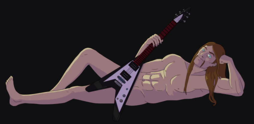 covered_penis galdasupa94 guitar guitarist long_hair male_only metalocalypse nude nude_male toki_wartooth