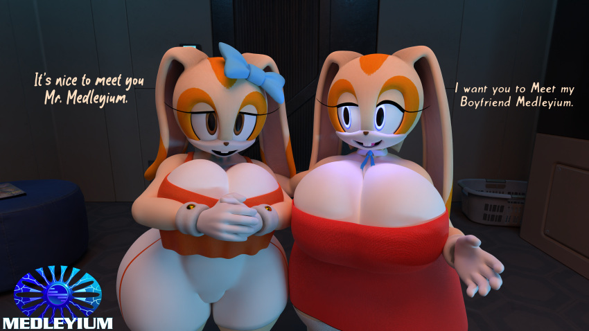 3d big_ass big_breasts cream_the_rabbit female medleyium sega sonic_(series)