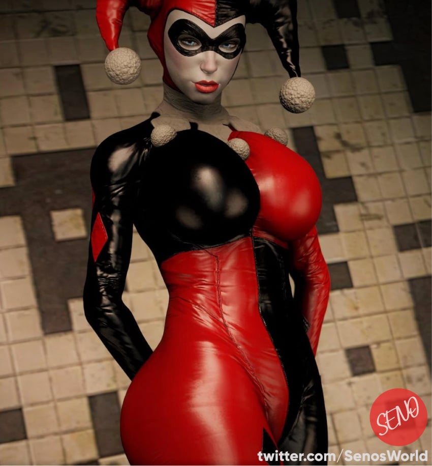 1girls 2023 3d alternate_breast_size batman:_arkham_knight batman_(series) big_breasts blue_eyes bodysuit breasts_bigger_than_head busty clothed clothed_female curvy curvy_body curvy_female curvy_hips dc dc_comics fat_ass female female_only fully_clothed harley_quinn harley_quinn_(arkham) harley_quinn_(arkham_knight) harley_quinn_(classic) hi_res high_resolution highres hourglass_figure large_breasts latex latex_suit looking_at_viewer makeup red_lipstick sfm sfmseno slutty_outfit solo source_filmmaker