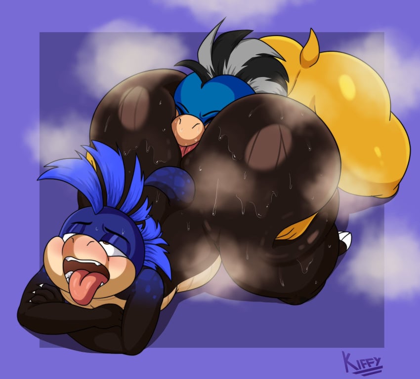 ass eating_ass furry gay kiffy_(artist) koopaling mario_(series) oc rimming tagme yahto_(fadebax)