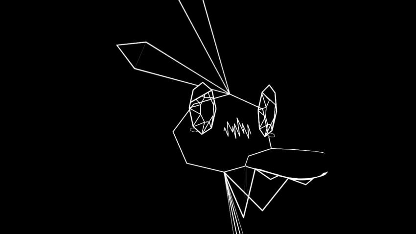 animated black_and_white lkz penis saliva sucking vib-ribbon vibri