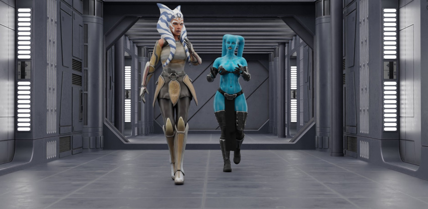 2girls 3d ahsoka_tano alien alien_girl alien_humanoid athletic athletic_female big_breasts blue-skinned_female blue_body blue_skin breasts busty cleavage clone_wars curvaceous curvy davidshane eyebrows eyelashes eyes female female_focus female_only fit fit_female hips hourglass_figure huge_breasts humanoid large_breasts legs light-skinned_female light_skin lips lower_body lucasfilm orange-skinned_female orange_body orange_skin senna_ghura star_wars star_wars_rebels tentacle_hair the_clone_wars:_season_seven thick thick_legs thick_thighs thighs togruta top_heavy twi'lek upper_body voluptuous waist wide_hips