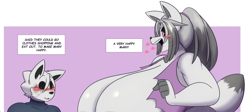 big_breasts breasts dewwydarts dewwydartz erick_(dewwydartz) female furry mary_(dewwydartz)