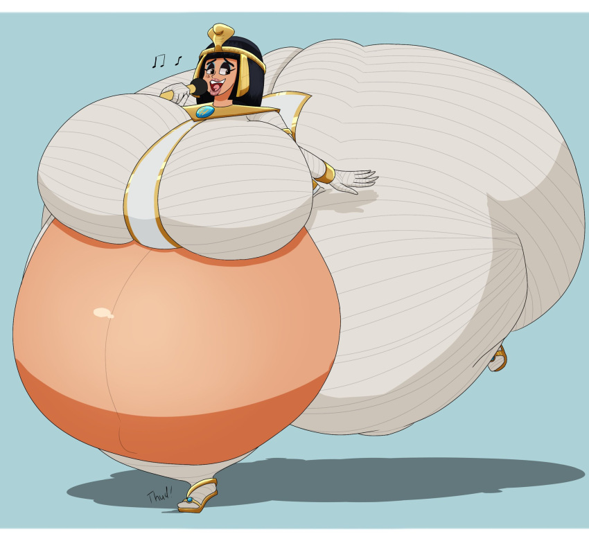 big_ass big_breasts breasts bubble_butt colossal_ass egyptian female gigantic_ass huge_ass huge_breasts hyper_ass large_ass large_breasts legs_up mummies nefertiti pregnant princess_nefer singing thick_thighs thunder_thighs user3345 wide_hips