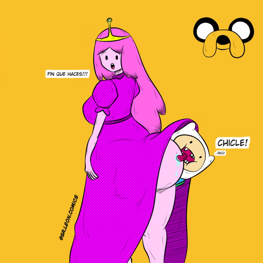 1girls adventure_time ass big_ass big_breasts big_butt bottom breasts butt cleavage crown dress female heavy princess princess_bubblegum royalty sweat sweaty tagme thick thighs voluptuous