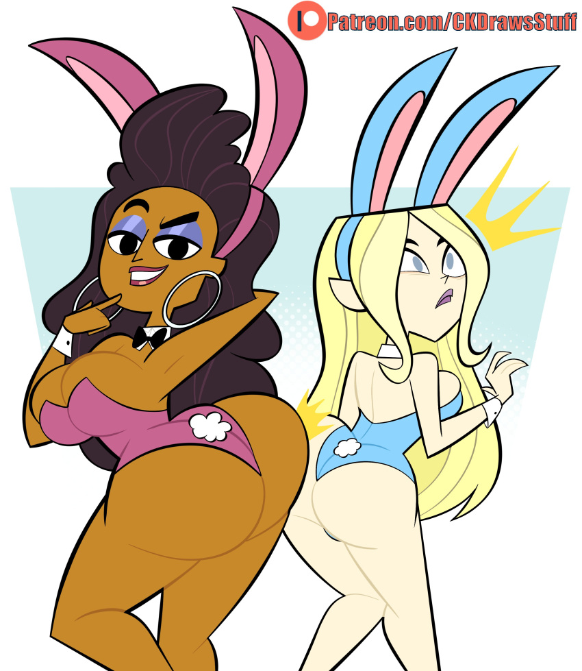 2girls anne_maria_(tdi) bunny_ears bunny_tail cartoon_network codykins123 commission dawn_(tdi) easter female female_only holidays tagme total_drama:_revenge_of_the_island total_drama_island