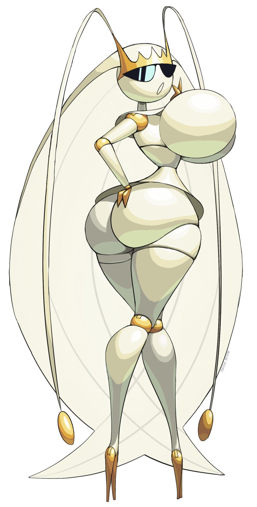 1girls alternate_version_available antennae artist_signature ass big_ass big_breasts breasts female female_only game_freak high_heels huge_ass huge_breasts knick_knack nintendo no_nipples noonun pheromosa pokemon pokemon_(species) pokemon_usm solo solo_female sunglasses sunnification thick_thighs thin_waist transparent_background ultra_beast wide_hips