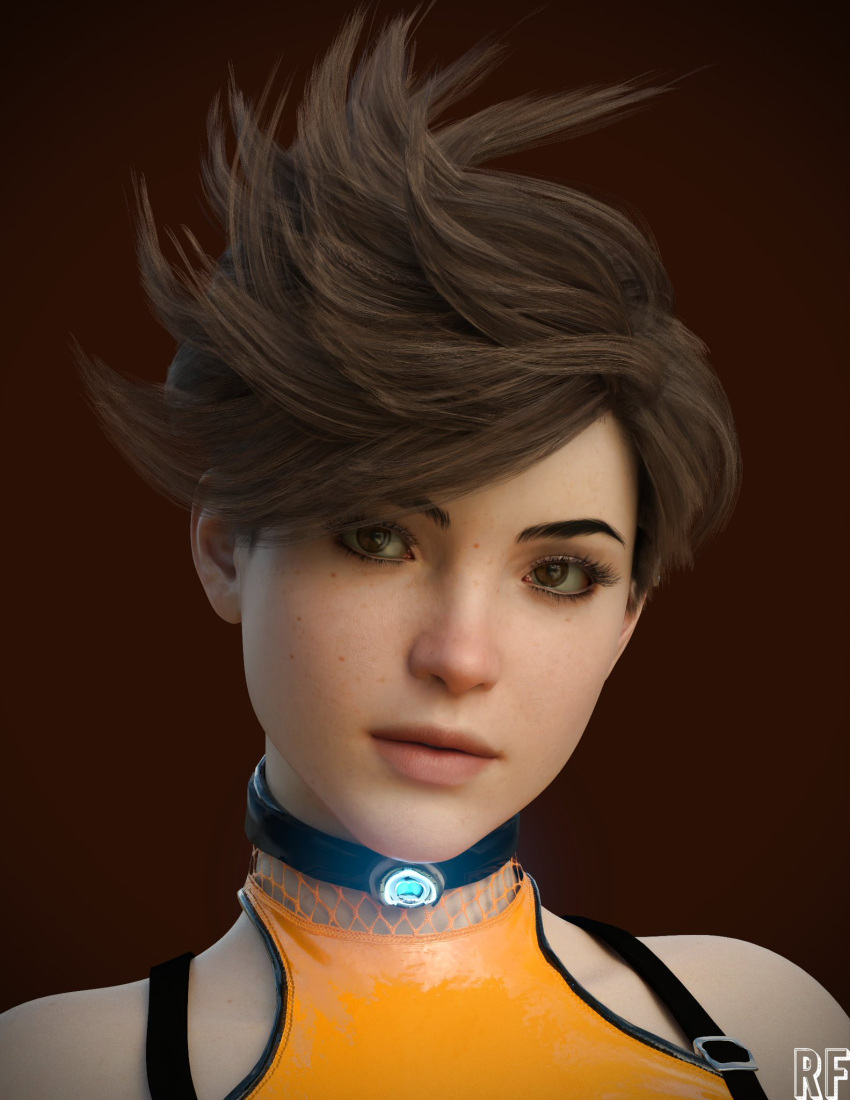 1girls 3d ass blizzard_entertainment british british_female brown_hair caucasian caucasian_female digital_media_(artwork) european eyebrows eyelashes eyes female female_focus female_only game_character hair human lena_oxton light-skinned_female light_skin lips overwatch overwatch_2 rude_frog short_hair solo tracer video_game video_game_character