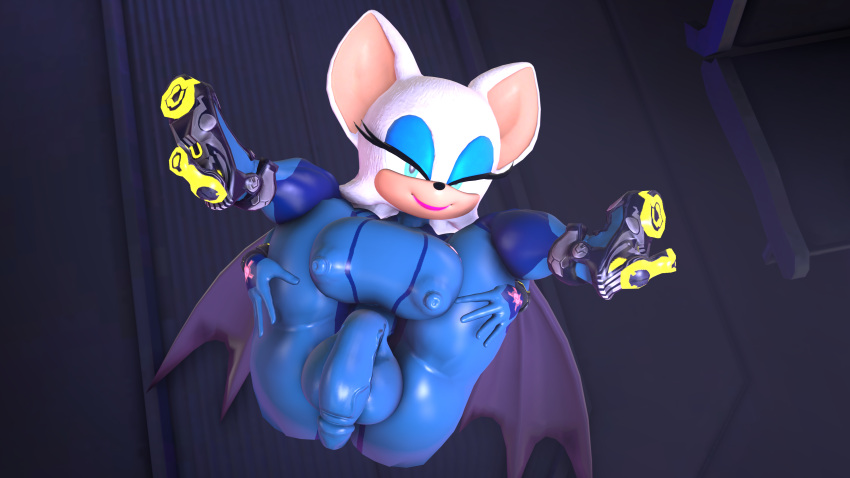 1futa 3d 3d_(artwork) 3d_model anthro balls_outline bulge_through_clothing futanari kabalmystic legs_up metroid mobian mobian_(species) mobian_bat nipples_visible_through_clothing pinup rouge_the_bat rouge_the_bat_(kabalmystic) samus_aran_(cosplay) sega silvertilver smile solo solo_futa sonic_(series) sonic_adventure_2 sonic_the_hedgehog_(series) spread_legs tight_clothing zero_suit zero_suit_samus_(cosplay)