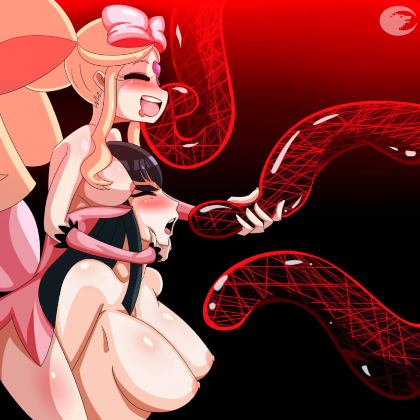 artist_logo dalley_le_alpha female harime_nui kill_la_kill kiryuuin_satsuki sisters source_request tagme tentacle