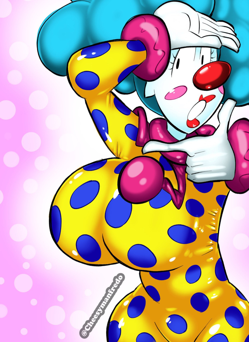 big_breasts breasts clown clown_girl creamypastatc female huge_breasts large_breasts original solo tagme