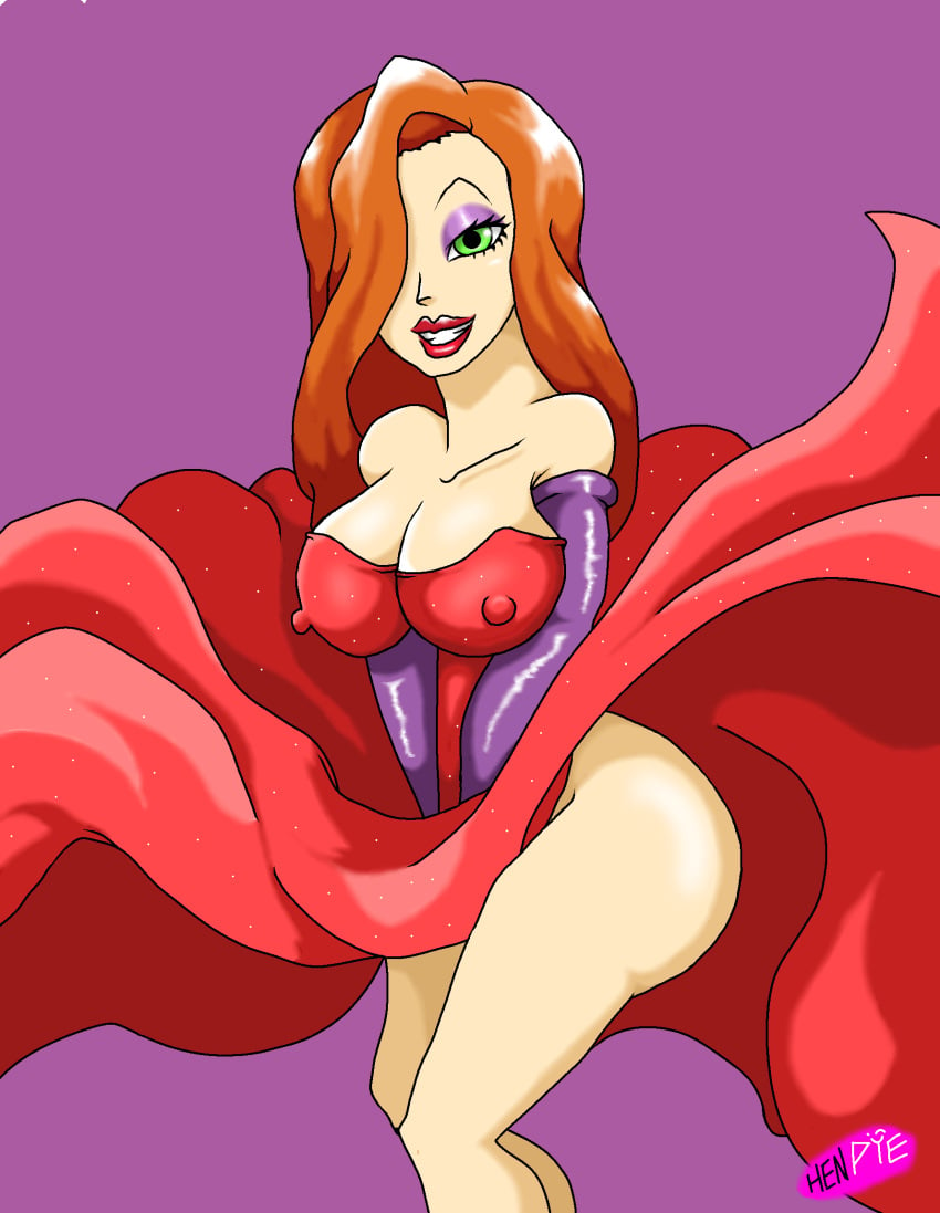 arm_sleeves big_ass big_breasts big_butt big_cleavage cleavage cleavage_overflow fat_ass fat_breasts fat_butt flowing_dress green_eyes hard_nipples henpie huge_ass huge_breasts huge_butt huge_cleavage jessica_rabbit nipples_visible_through_clothing no_bra no_panties parody pinup pinup_pose purple_background purple_eyeshadow purple_sleeves red_dress red_hair red_lips red_lipstick redhead seductive seductive_look seductive_pose seductive_smile sequin_dress smiling smiling_at_viewer smooth_skin thick_thighs who_framed_roger_rabbit