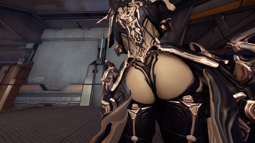 1girls 3d ass ass_focus back_view big_ass black_panties black_stockings close-up game_cg mesa_(warframe) mesa_prime_(warframe) panties robot_girl screencap screenshot stockings thick_thighs warframe warframefun