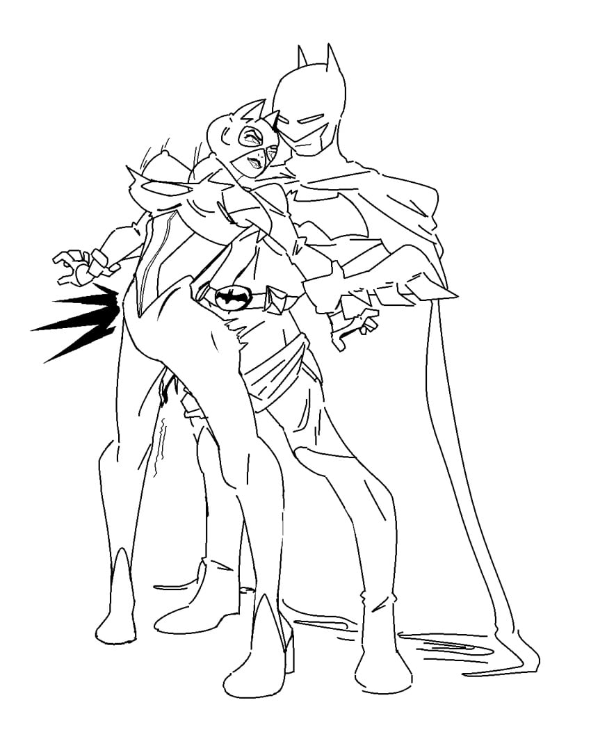 1boy1girl arm_pull artist_on_twitter batman batman_(series) black_and_white bodysuit breasts breasts_out bruce_wayne cape catwoman clothed clothed_sex dc dc_comics female_penetrated grabbing_arm grabbing_arms grabbing_from_behind male_penetrating monochrome mwwebl pants_down pulling_arms ripped_clothing ripped_pants selina_kyle standing standing_sex