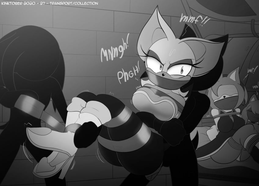 amy_rose bondage captured darkman-zero duct_tape duct_tape_gag girl kidnapped kinktober leggings page_27 rouge_the_bat sonic_(series) sonic_the_hedgehog_(series) tied_up