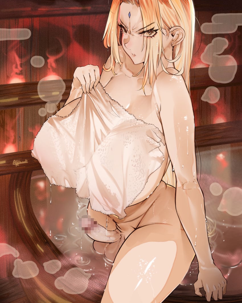 1futa abigorli almost_naked angry balls bare_arms bare_legs bare_shoulders bare_thighs bath bathing bathroom bathtub big_breasts blonde_hair boruto:_naruto_next_generations breasts brown_eyes busty censored child_bearing_hips cleavage curvaceous curvy curvy_body curvy_figure erection forehead_jewel forehead_mark futa_only futanari hi_res high_resolution highres horny huge_breasts human large_breasts light-skinned_futanari light_skin lips lipstick long_hair looking_at_viewer mature mature_futa milf mosaic_censoring naked_towel narrowed_eyes naruto naruto_(classic) naruto_(series) naruto_shippuden no_bra no_panties nude oppai pale-skinned_futanari pale_skin penis perky_breasts pink_lips pink_lipstick shounen_jump sideboob solo solo_futa sweat testicles thick_thighs thighs towel towel_on_breasts towel_only tsunade voluptuous voluptuous_female wet wet_body wet_clothes wet_skin wide_hips