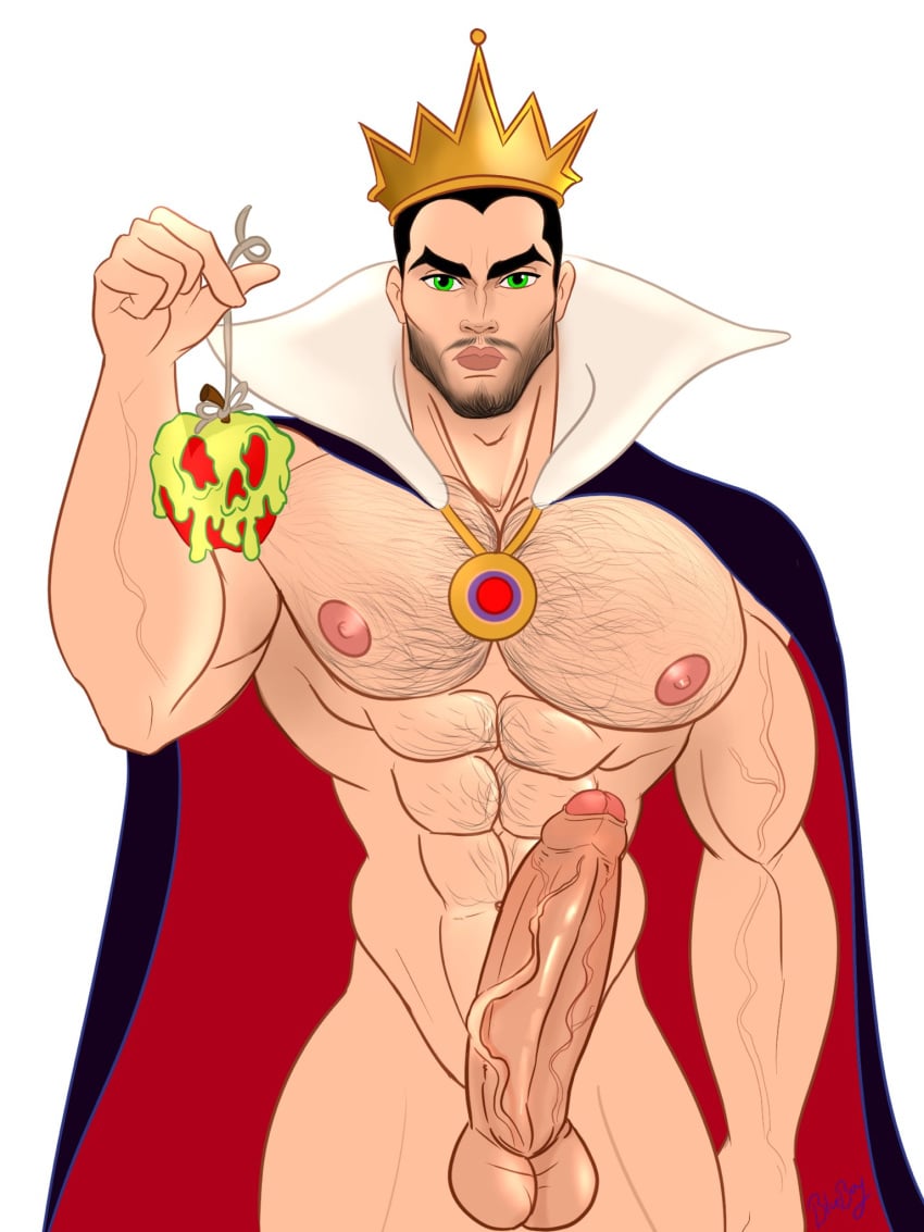 1boy abs apple biceps big_chest big_cock big_pecs big_penis blueboybara boner bulging_biceps cape caucasian caucasian_male crown disney disney_villains erect_penis erection genderbend genderswap genderswap_(ftm) hairy_chest hard_on huge_chest huge_cock huge_pecs huge_penis looking_at_viewer male male_only muscles muscular muscular_male pecs poison_apple rule_63 snow_white_and_the_seven_dwarfs solo solo_male the_evil_queen thick_thighs uncut veiny_penis