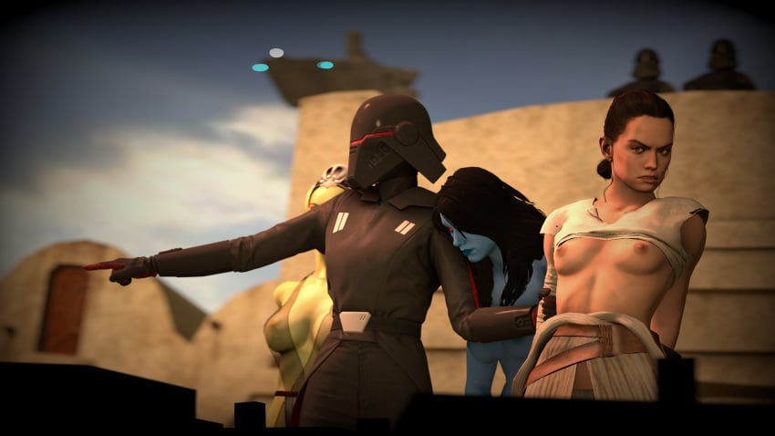 3d alien bad_end collar female grandmanaconda_(artist) inquisitor_(star_wars) oola prisoner public purge_trooper rey second_sister slave source_filmmaker star_wars trilla_suduri twi'lek