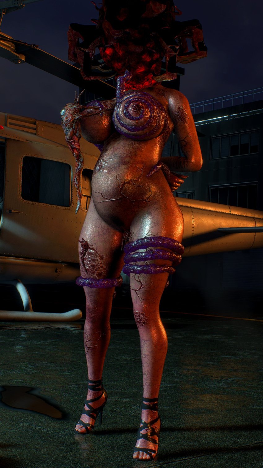 3d big_breasts breasts capcom corruption female female_only genitals head_parasite host huge_breasts human mod monster monster_girl ne-α_type nightmare_fuel nightmare_waifu nipples nude nude_female parasite pregnant pregnant_female pubes pussy resident_evil resident_evil_3 resident_evil_3_remake screencap tentacle thick_thighs veins