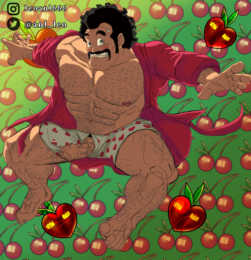 anl_leo balls bara cock daddy dick dragon_ball dragon_ball_(series) dragon_ball_super dragon_ball_z foot_fetish gay hairy male_only mature_male mr._satan muscles old_man older_male outerwear solo solo_male