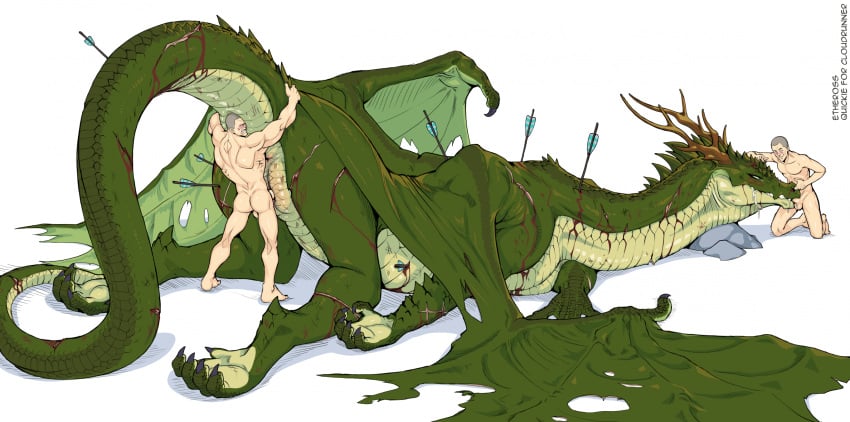 2023 anus arrow_(weapon) ass ass_up backsack balls blood blush bodily_fluids claws cum cum_in_mouth cum_inside dominant dominant_human dominant_male dragon etheross fellatio fellatio_from_feral female female_penetrated feral feral_penetrated forced genital_fluids genitals green_body green_scales group hi_res horn human human_dominating_feral human_on_feral human_penetrating human_penetrating_feral interspecies larger_female larger_feral lying male male/female male_dominating_female male_penetrating male_penetrating_female mammal membrane_(anatomy) membranous_wings muscular muscular_human muscular_male notched_wings nude on_front oral penetration penile penis pussy ranged_weapon rape scales scalie sex simple_background size_difference small_dom_big_sub smaller_human smaller_male spitroast trio vaginal_penetration weapon western_dragon white_background wings wounded zoophilia