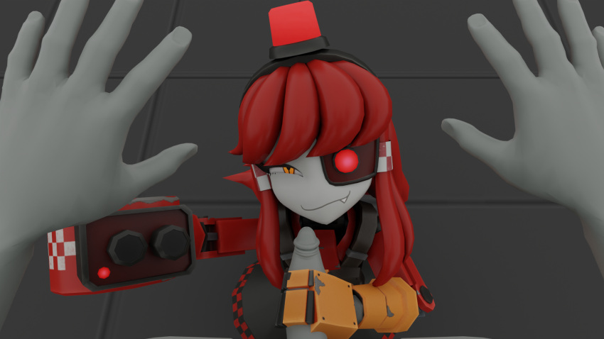 3d 3d_model handjob mimi_sentry pov pov_eye_contact reverse_forced_handjob robot_girl sentry_(team_fortress_2) sentry_turret smile smug_face team_fortress_2 tf2 valve valve_(company)