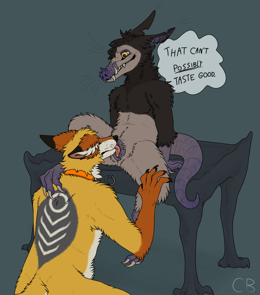 absurd_res andromorph andromorph/male anthro cackling-beast canid canine canis coyote cuntboy duo hi_res intersex intersex/male jeeper male mammal nurk questionable_consent skret_(cackling-beast) tagme watermark