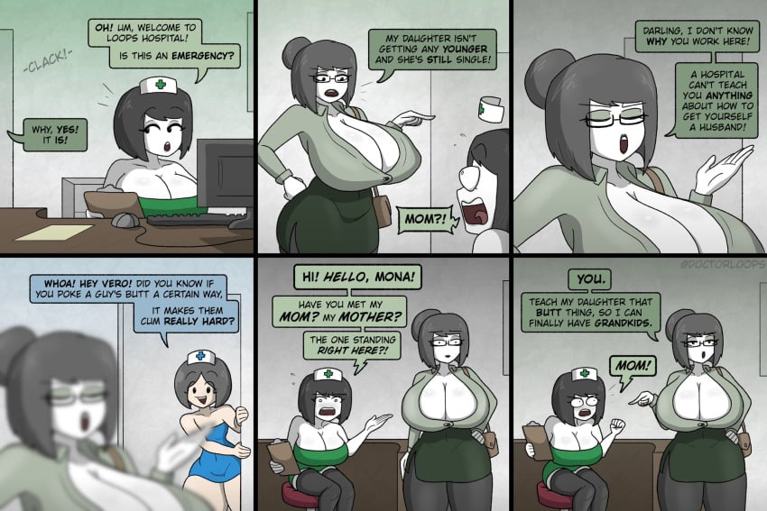 3girls big_breasts comedy comic doctorloops embarrassed female funny humor milf mona_(doctorloops) tagme thick_thighs veronica_(doctorloops) veronica_and_mona victoria_(doctorloops)