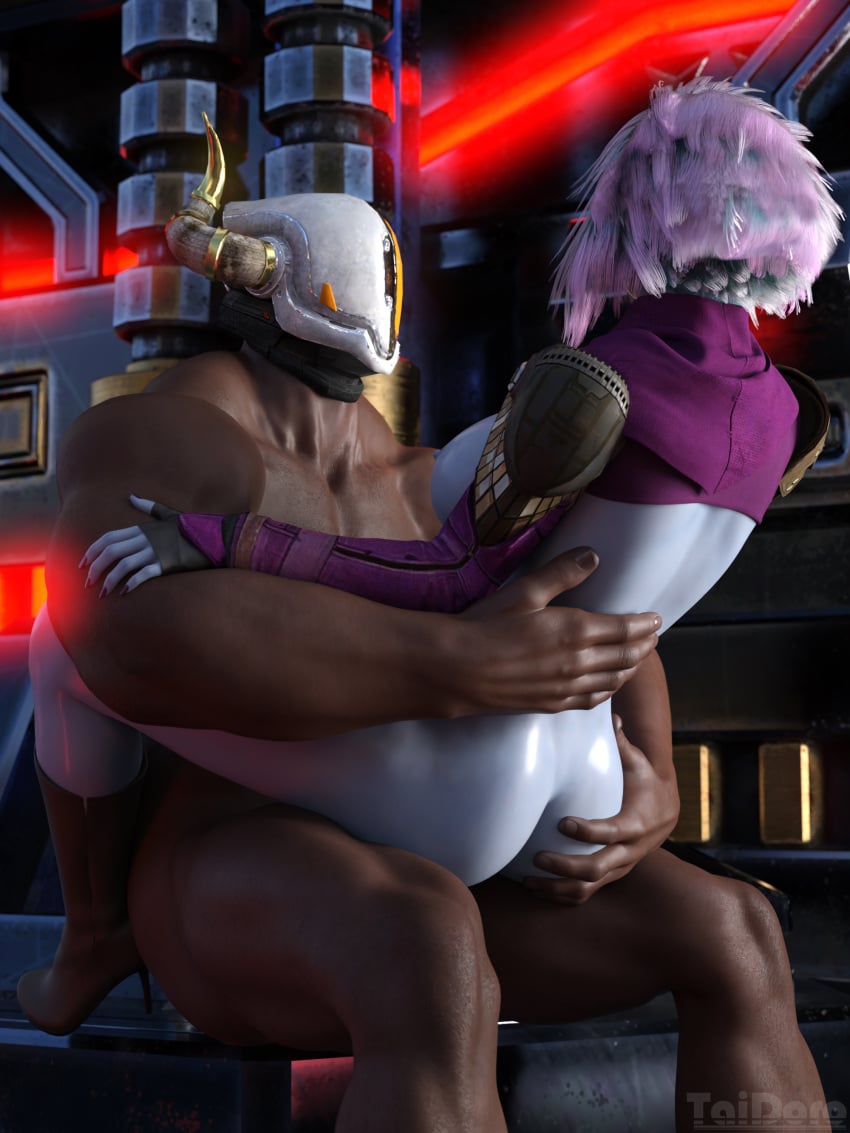 1boy 1girls 3d 3d_(artwork) 3dx ass ass_grab awoken big_breasts blue_body blue_skin breasts bungie dark-skinned_male dark_skin destiny_(game) destiny_(video_game) destiny_2 functionally_nude functionally_nude_female functionally_nude_male guardian_(destiny) helmet helmet_only interracial large_breasts larger_male lord_shaxx male male/female male_penetrating mara_sov nude nude_female nude_male taidoro titan_(destiny)