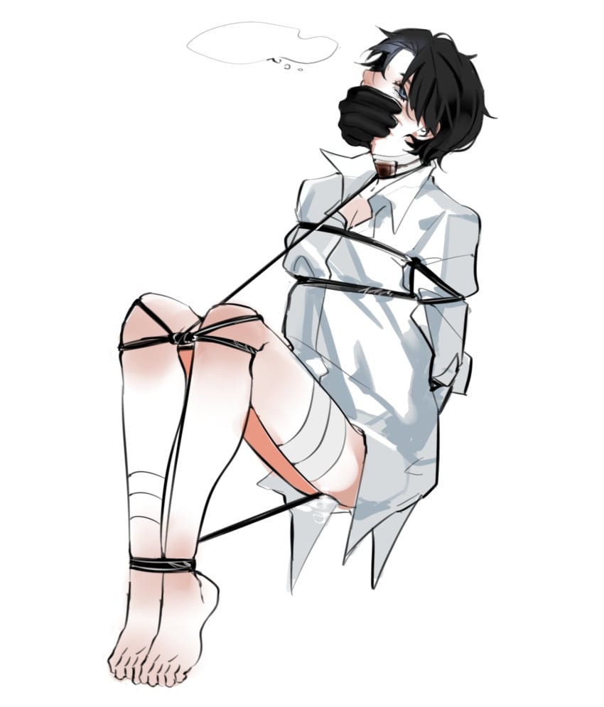 Rule 34 Dev - 1boy arms_behind_back arms_tied bestrongtdfans black_hair  blue_eyes bondage bottomless dc dc_comics from_behind gay  grabbed_from_behind grabbing_from_behind hand_over_mouth knees_together  legs_tied legs_together looking_at_viewer male ...