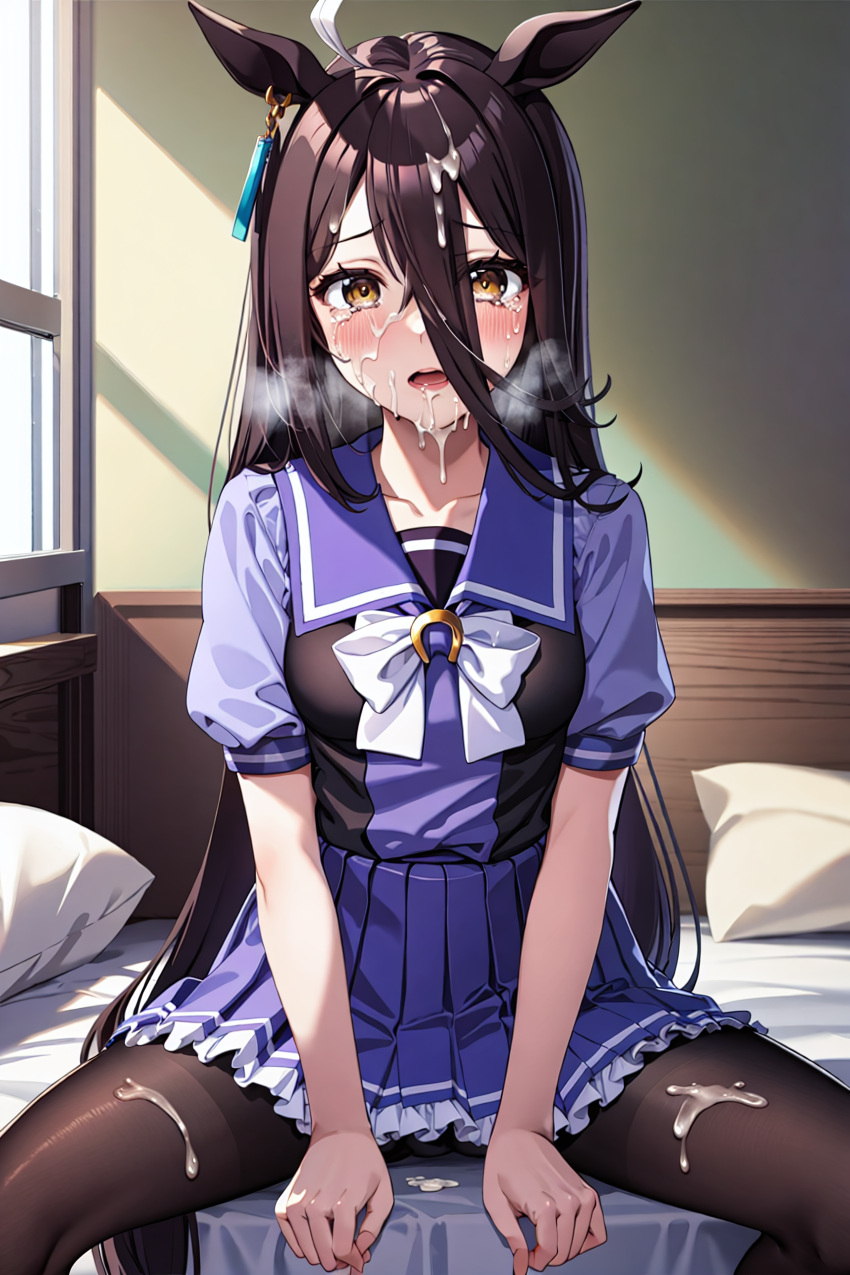 ai_generated animal_ears cygames dmm_games doujin fictional fictional_product fictitious horse_ears_girl inspired_by_real_derby_horse japan_umamusume_training_schools_and_colleges manhattan_cafe_(umamusume) seductive sensitive tracen_academy umamusume umamusume_pretty_derby umsk unofficial うましこ ウマシコ