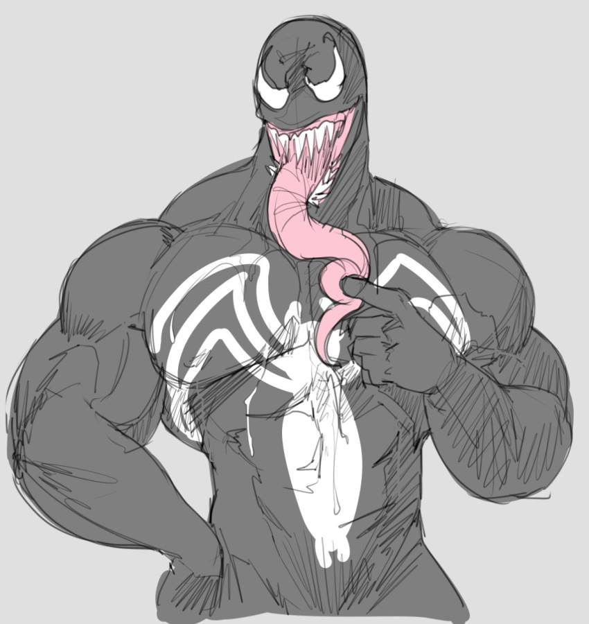 falcon_mccooper male male_only marvel muscular muscular_male solo solo_male spider-man_(series) tongue tongue_out venom