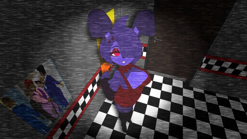 animan animanstudios apron axel_in_harlem big_breasts big_ears bonfie bonfie_(cryptia) bonnie_(cally3d) bonnie_(fnaf) cally3d canodiablo_editor clazzey cleavage cryptiacurves door fazclaire's_nightclub female five_nights_at_freddy's flashing fnaf fredina's_nightclub large_breasts large_ears leggings rabbit rabbit_ears rabbit_humanoid red_apron red_eyes scottgames shittyartz static wave waving